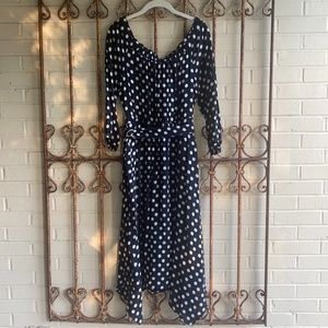 anthropologie petite midi dress